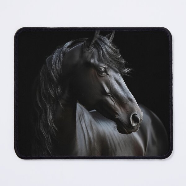 Item preview, Black Stallion Portrait Closeup designed and sold by CritterWisdom.