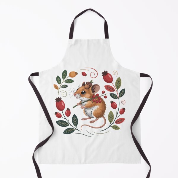 Item preview, Whimsical Autumn Mouse with Berries and Acorn Hat Design 2 designed and sold by BirdsnStuff.