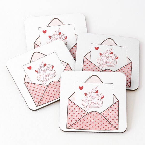 Item preview, I Love You Love Letter Romantic Design | Heartfelt Affection Message Art designed and sold by ArtsyExplorer.
