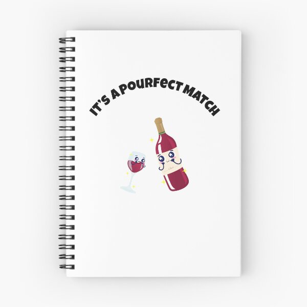 Item preview, It’s a Pourfect Match – Wine Pairing with a Twist of Cute Humor designed and sold by BeBetterPeople.