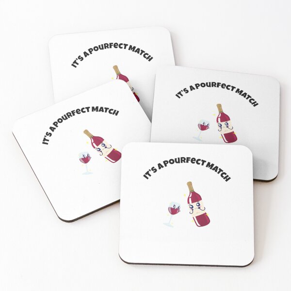 Item preview, It’s a Pourfect Match – Wine Pairing with a Twist of Cute Humor designed and sold by BeBetterPeople.