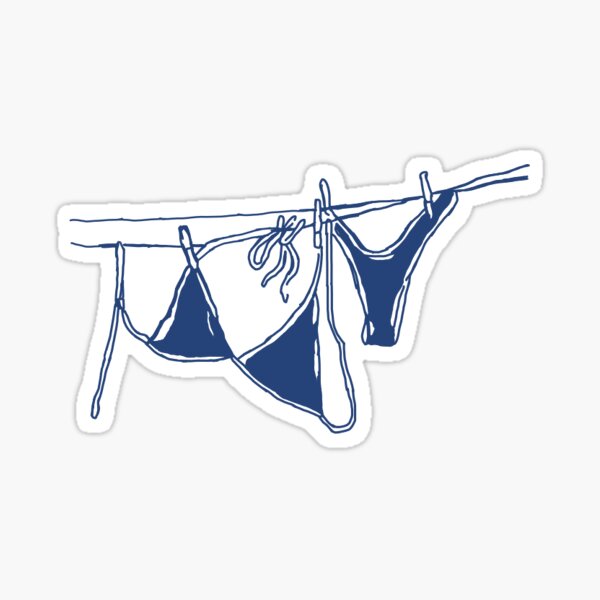 Vista previa del artículo con la obra «Bikini de playa azul», diseñado y vendido por nat-tan-.