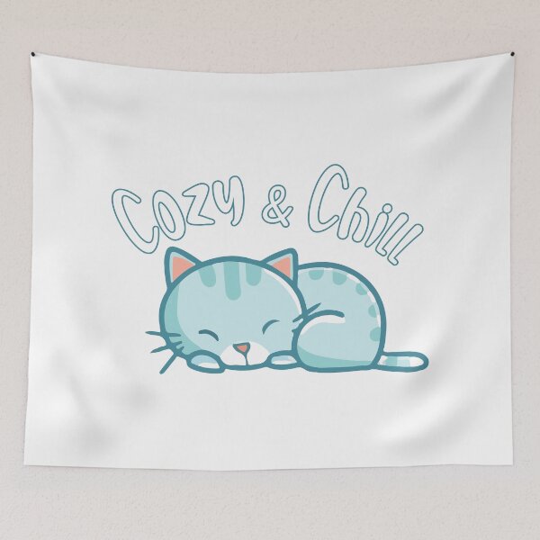 Item preview, Cozy & Chill Kitty - USA designed and sold by CoolNames.