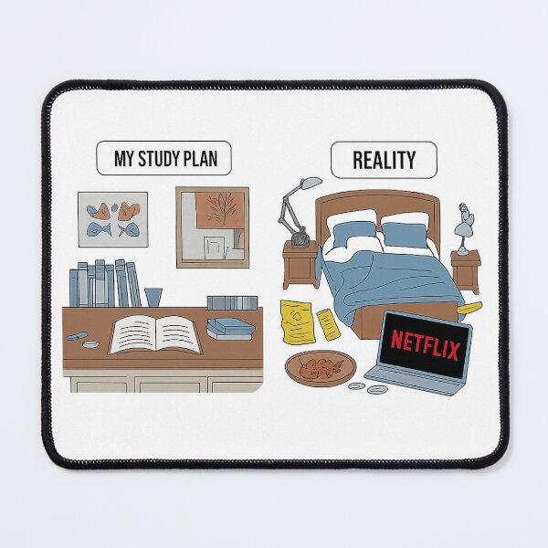 Item preview, My Study Plan vs. Reality designed and sold by Uglyandcute.