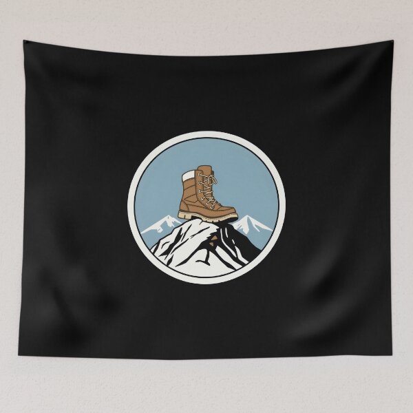 Item preview, Retro Style Hiking Book on Mountain designed and sold by Be-Adventurous.