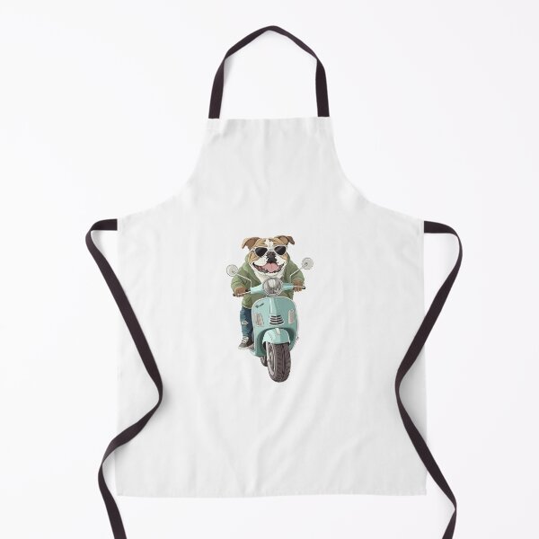 Item preview, Bulldog Riding Scooter – Funny Kawaii Dog Design for Scooter Lovers & Pet Fans designed and sold by FreeMaMindStudio.