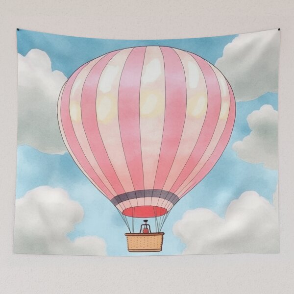 Item preview, hot air balloon in sky 4 designed and sold by FlaskLab.