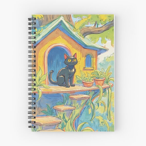Item preview, great tree house, little cat designed and sold by Mauswohn.