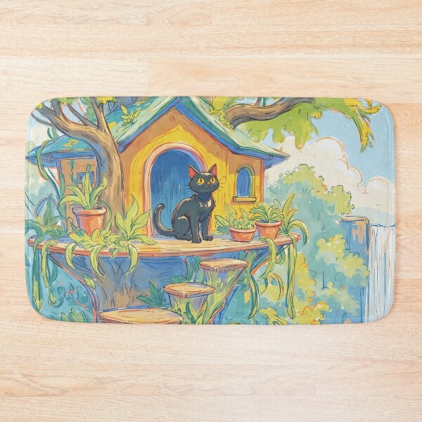 Item preview, great tree house, little cat designed and sold by Mauswohn.
