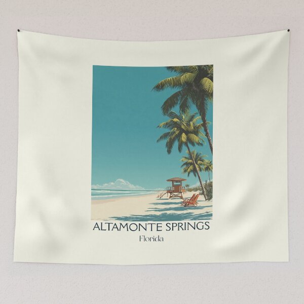 Item preview, Altamonte Springs Florida Vintage Travel Poster designed and sold by TuncGK.