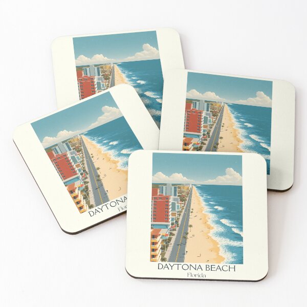 Item preview, Daytona Beach Florida Vintage Travel Poster | Atlantic Coast designed and sold by TuncGK.