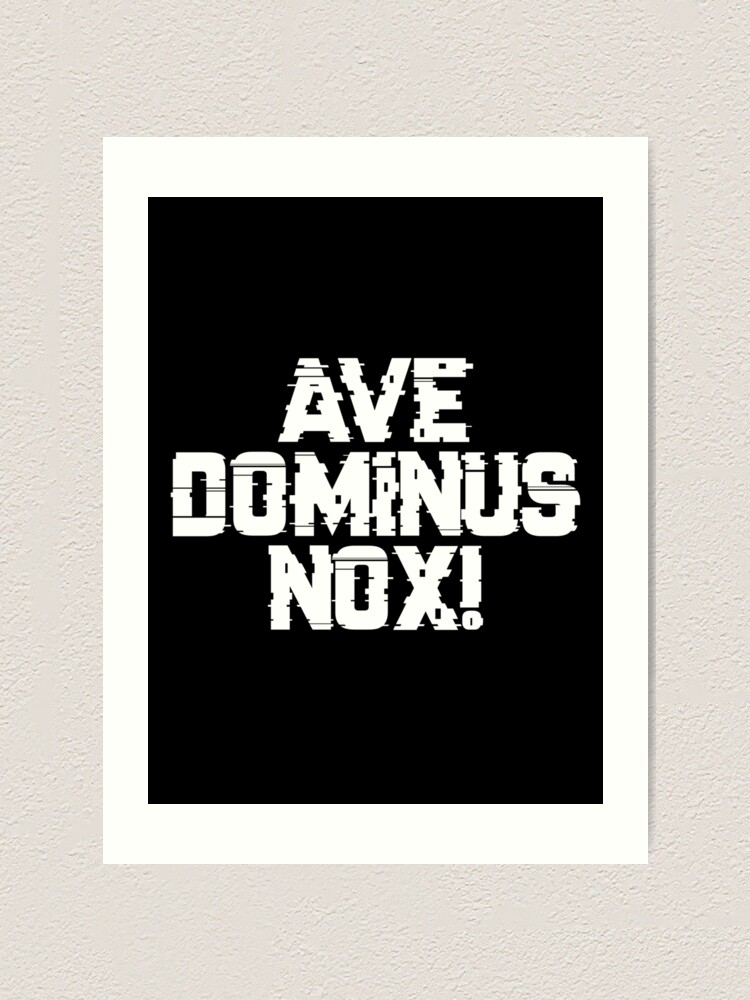 Ave Dominus Nox Marines Battle Cry Art Print By Gaming Guy