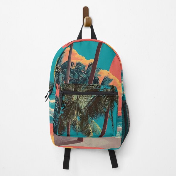Item preview, Delray Beach Florida Retro Sunset Travel Poster designed and sold by TuncGK.