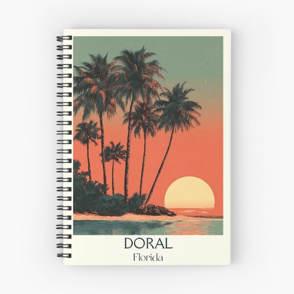 Item preview, Doral Florida Vintage Poster | Minimalist Sunset Art designed and sold by TuncGK.