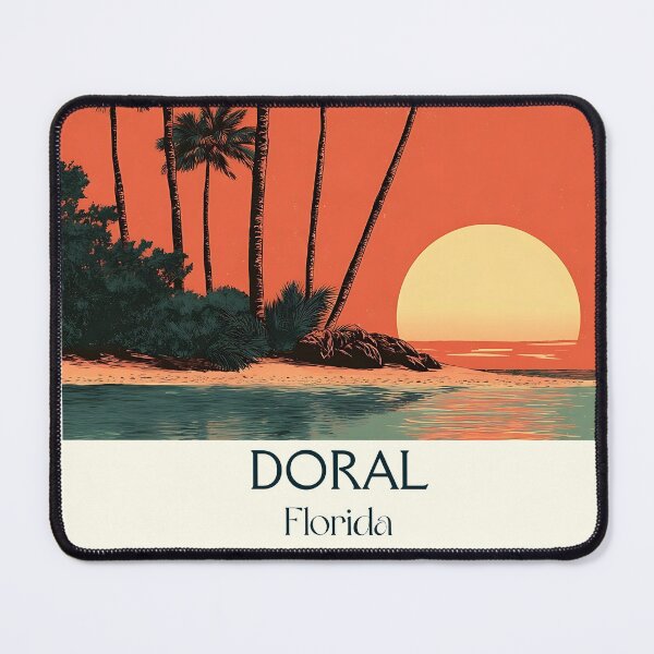 Item preview, Doral Florida Vintage Poster | Minimalist Sunset Art designed and sold by TuncGK.