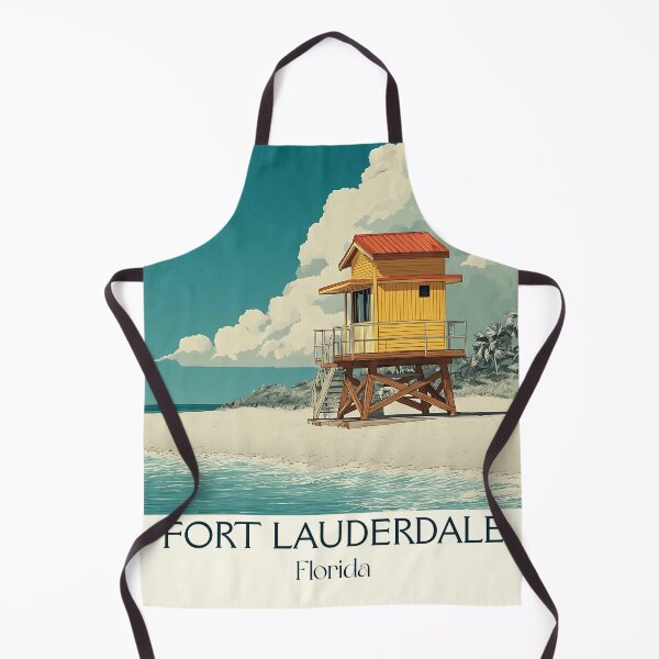 Item preview, Fort Lauderdale Florida Vintage Travel Poster | Beach Art designed and sold by TuncGK.