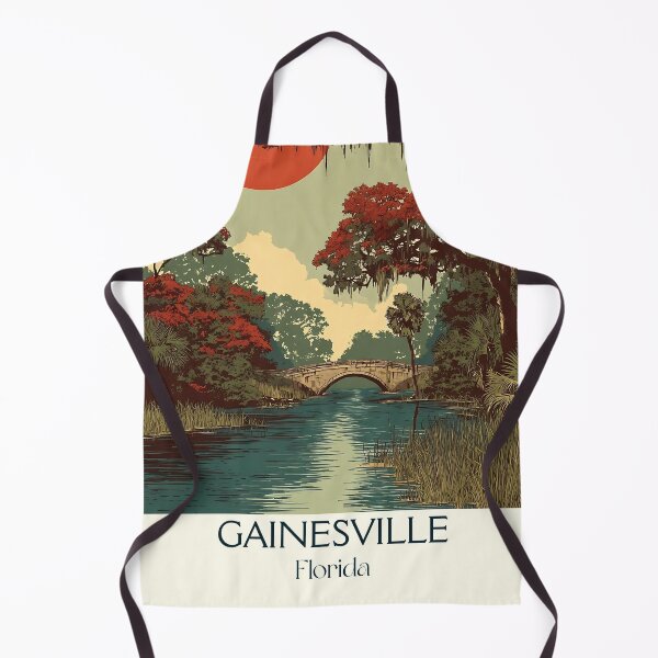 Item preview, Gainesville Florida Vintage Travel Poster | Nature Art designed and sold by TuncGK.