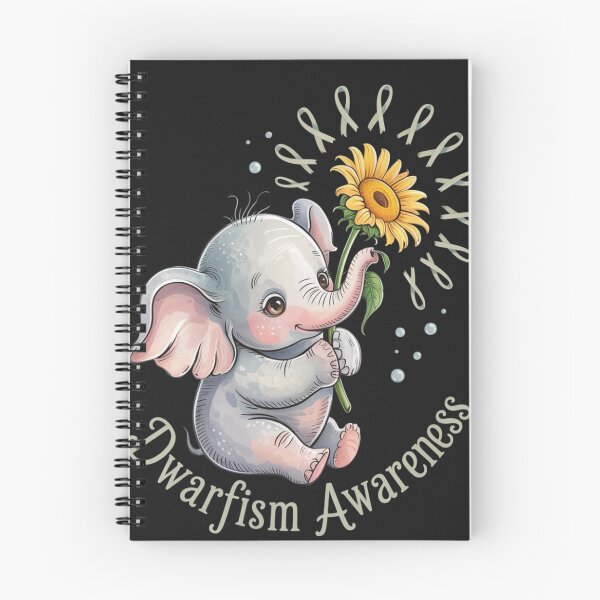 Item preview, DWARFISM AWARENESS Cute Elephant Sunflower Green Ribbon designed and sold by ConceptualVibes.