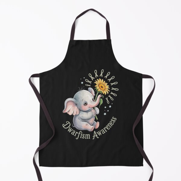 Item preview, DWARFISM AWARENESS Cute Elephant Sunflower Green Ribbon designed and sold by ConceptualVibes.