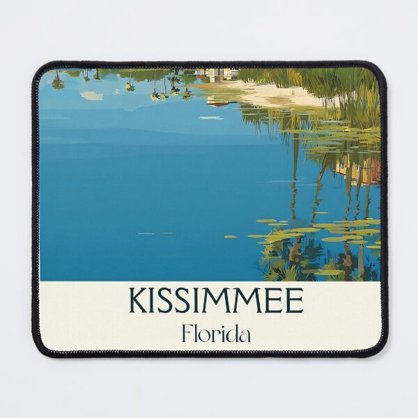 Item preview, Kissimmee Florida Vintage Travel Poster | Lake Toho Decor designed and sold by TuncGK.