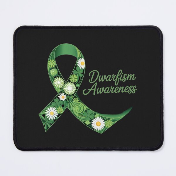 Item preview, Dwarfism Awareness Hippie Flower Green Ribbon Support designed and sold by ConceptualVibes.