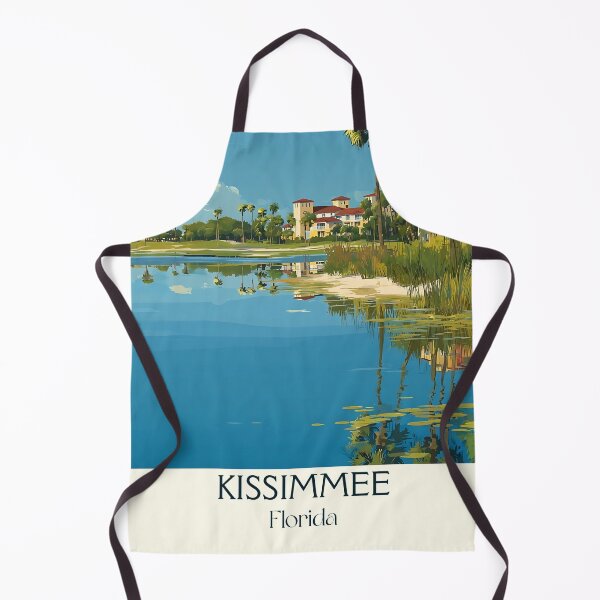 Item preview, Kissimmee Florida Vintage Travel Poster | Lake Toho Decor designed and sold by TuncGK.