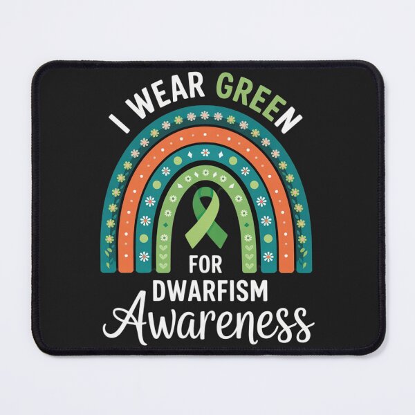 Item preview, Dwarfism Awareness Month Green Ribbon Rainbow designed and sold by ConceptualVibes.