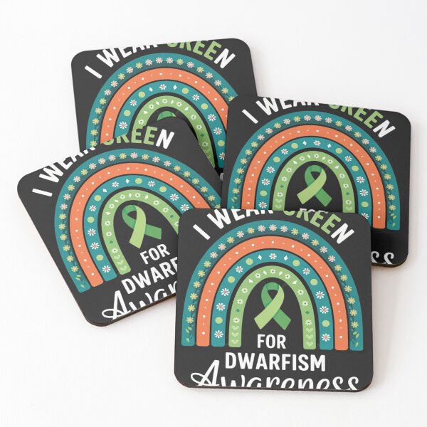 Item preview, Dwarfism Awareness Month Green Ribbon Rainbow  designed and sold by ConceptualVibes.