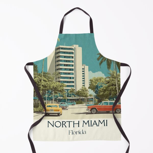 Item preview, North Miami Florida Retro Travel Poster | SoFlo City Art designed and sold by TuncGK.
