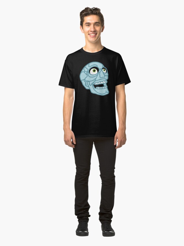 Alternate view of Skull (blue) Classic T-Shirt