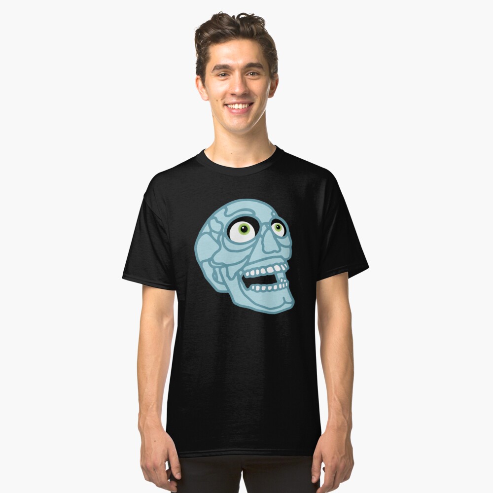 Skull (blue) Classic T-Shirt