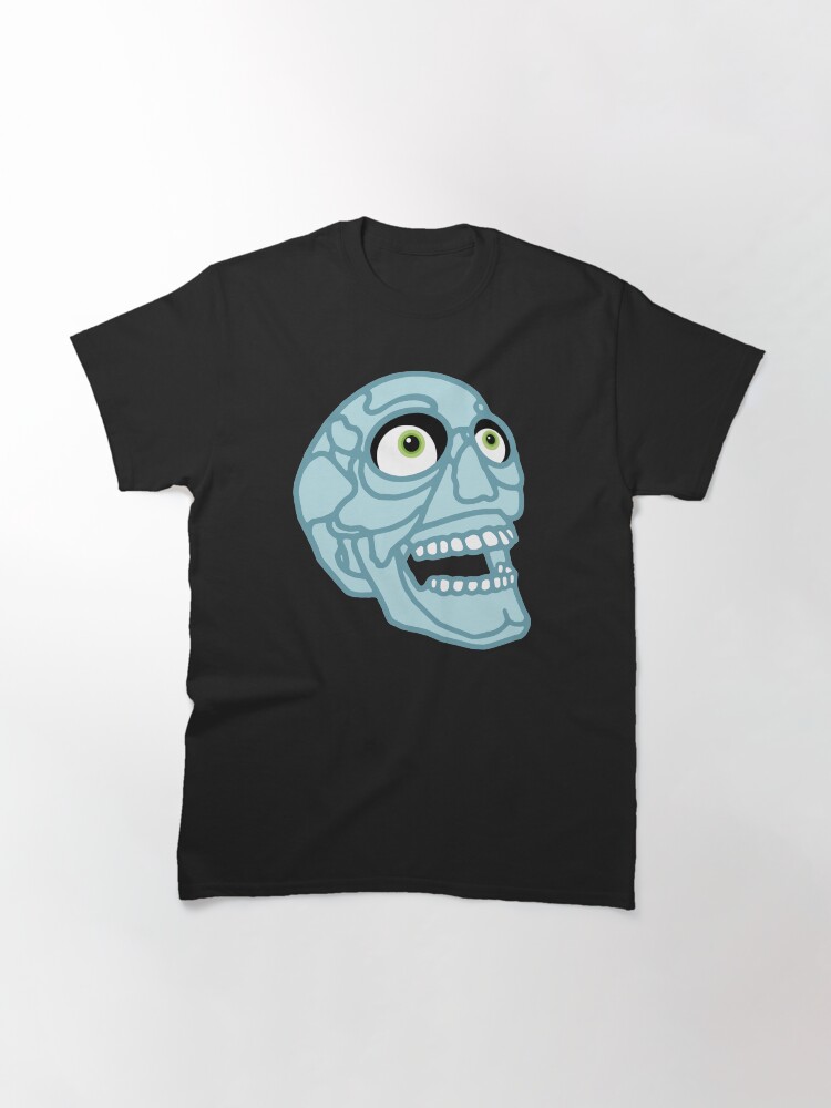 Alternate view of Skull (blue) Classic T-Shirt