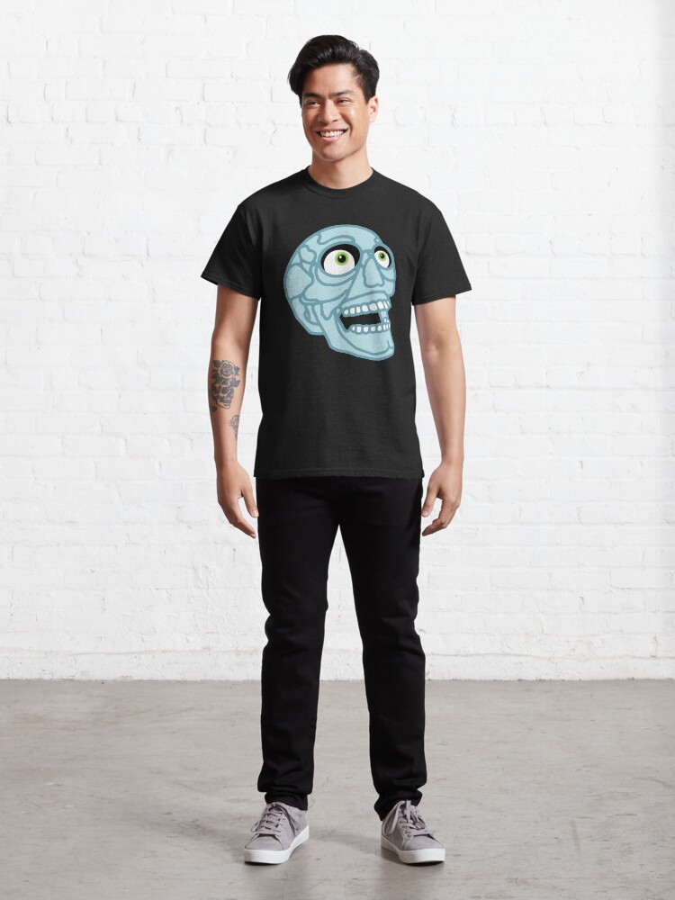 Alternate view of Skull (blue) Classic T-Shirt