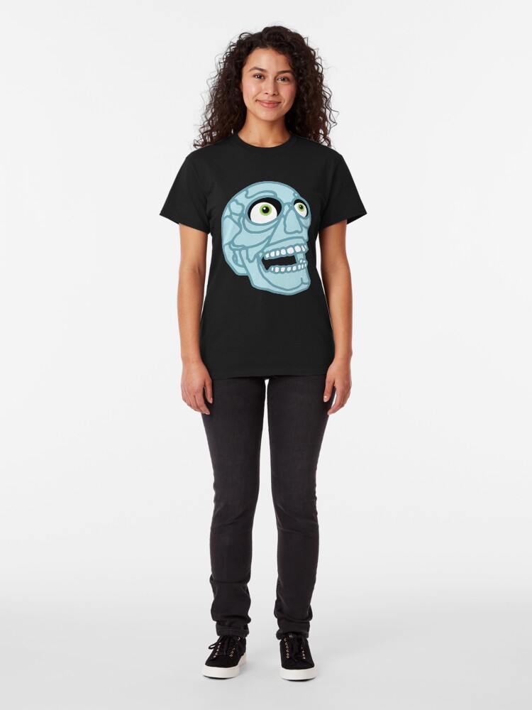 Alternate view of Skull (blue) Classic T-Shirt