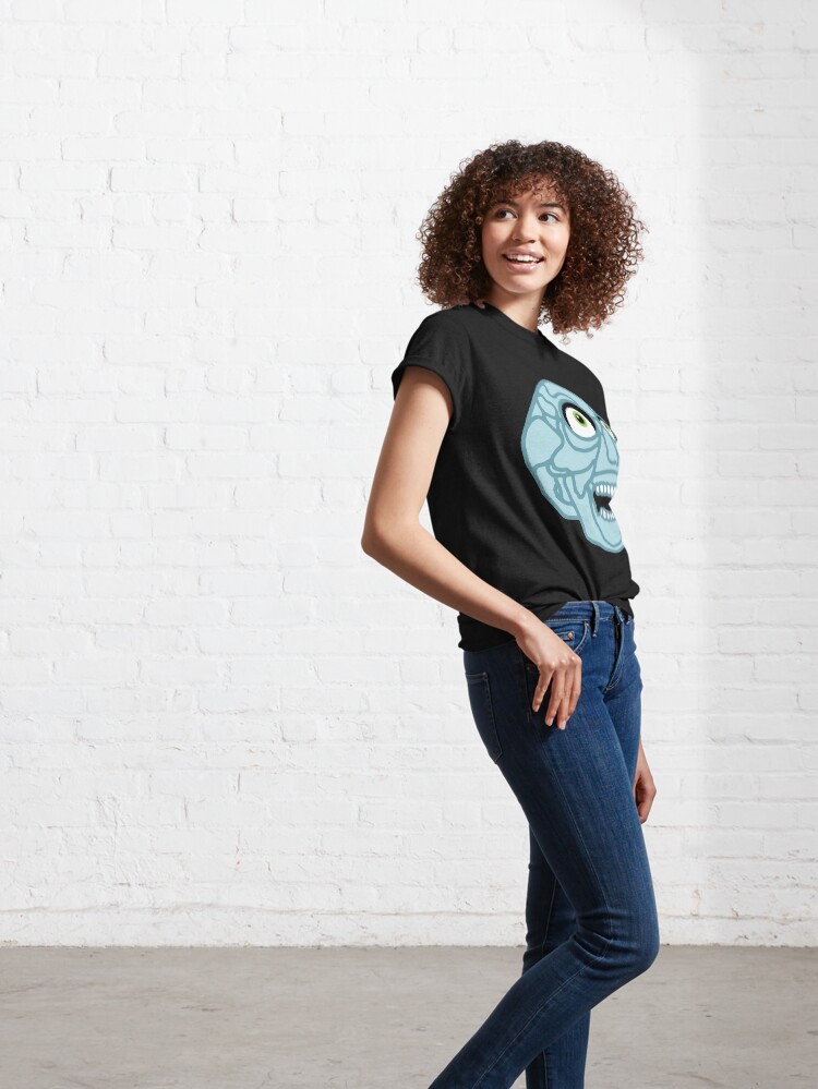 Alternate view of Skull (blue) Classic T-Shirt