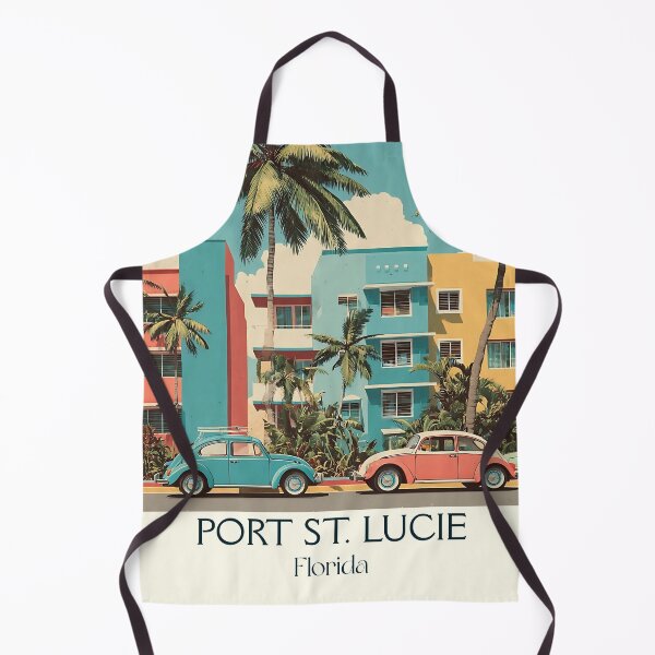 Item preview, Port St. Lucie Florida Retro Travel Poster | Treasure Coast designed and sold by TuncGK.
