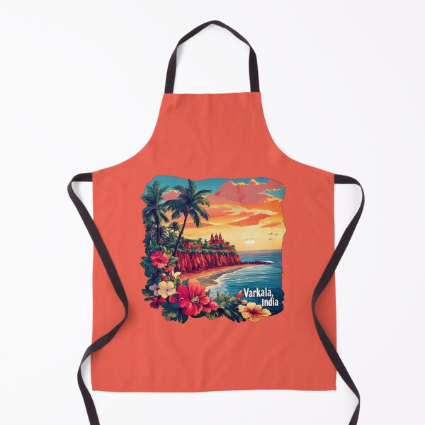 Item preview, Varkala, India – Sunset Cliffs and Temples designed and sold by Myra365Art.
