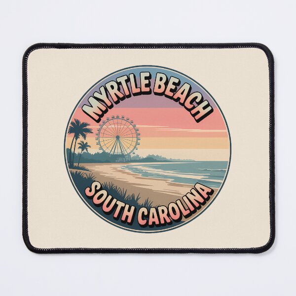 Item preview, Retro Sunset Myrtle Beach South Carolina Sticker designed and sold by Horizon Tales.
