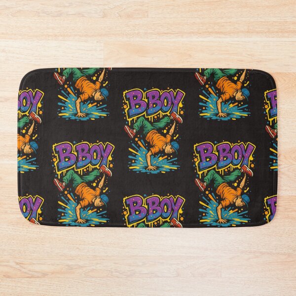 Item preview, B-Boy Break Dancer Hip Hop Graffiti Boombox Radio Cassette Break Dance Design  designed and sold by Grin.