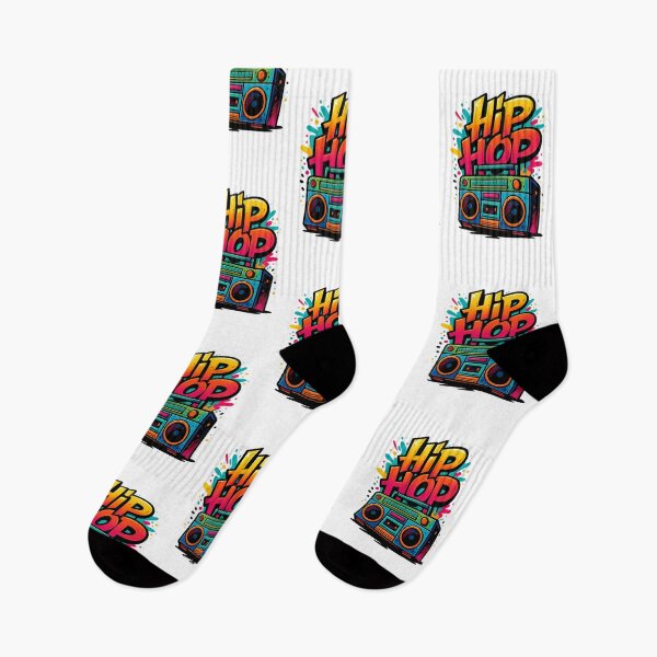 Item preview, Hip Hop Graffiti Boombox Radio Cassette Break Dance Design  designed and sold by Grin.