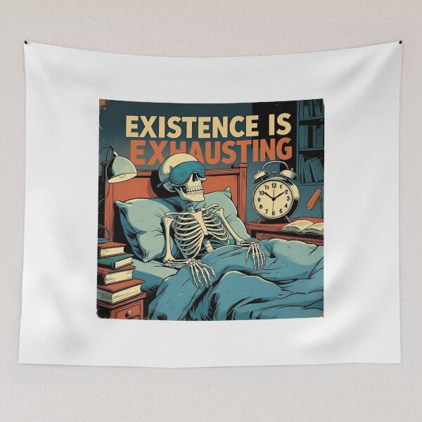 Item preview, Too Tired to Exist designed and sold by TheTeeSpark.