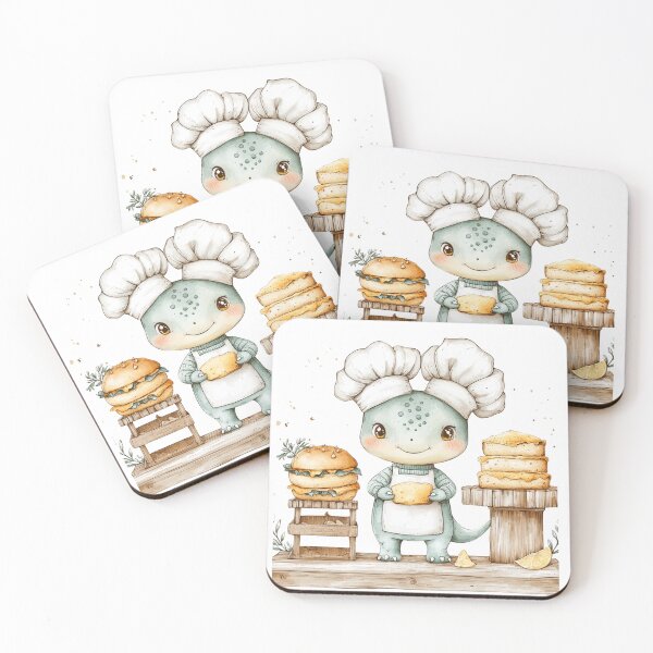 Item preview,  Cute Dinosaur Chef  designed and sold by Jonaree Art Design.