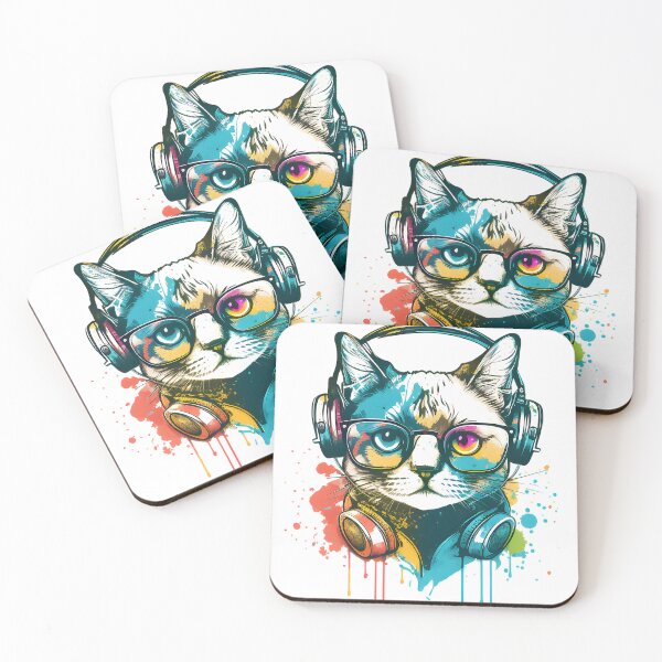 Item preview,  DJ Cat T-Shirt – Cool Music-Loving Kitty Design for Party Vibes designed and sold by Bigohobi.