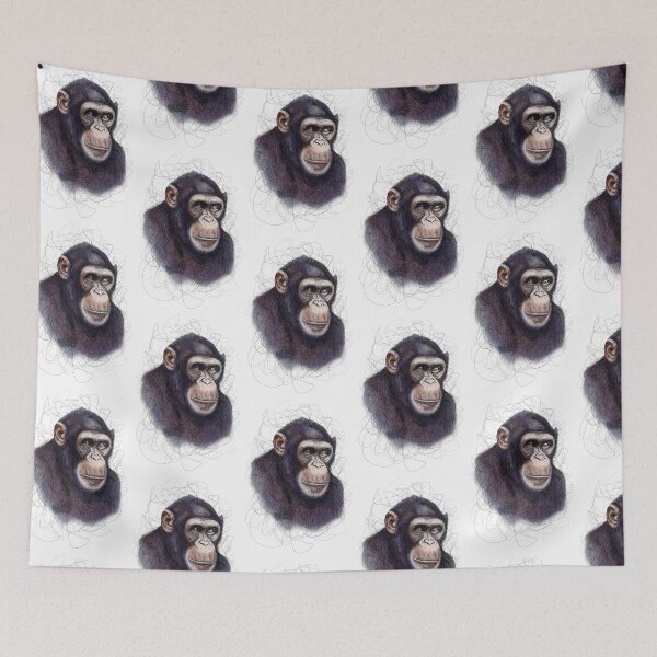 Item preview,  Sketch Monkey T-Shirt – Hand-Drawn Funny Monkey Illustration designed and sold by Bigohobi.