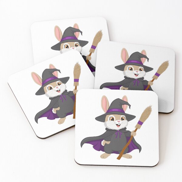 Item preview, Adorable Wizard Bunny in a Witch Costume. Halloween Rabbit. designed and sold by JohanaStyle.