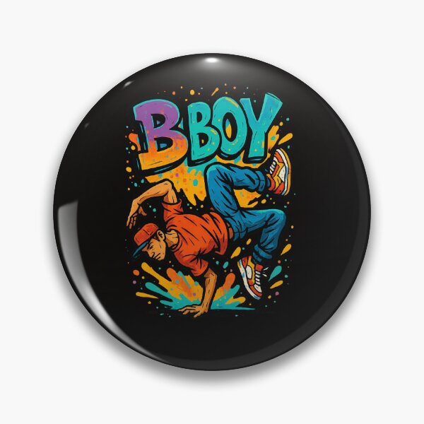 Item preview, B-Boy Break Dancer Hip Hop Graffiti Boombox Radio Cassette Break Dance Design  designed and sold by Grin.
