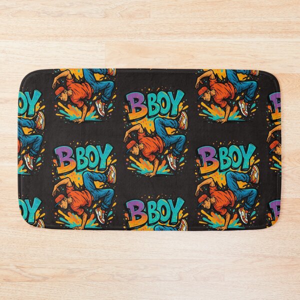 Item preview, B-Boy Break Dancer Hip Hop Graffiti Boombox Radio Cassette Break Dance Design  designed and sold by Grin.