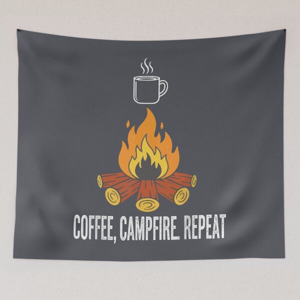 Item preview, Coffee, Campfire, Repeat designed and sold by Amir Faysal.