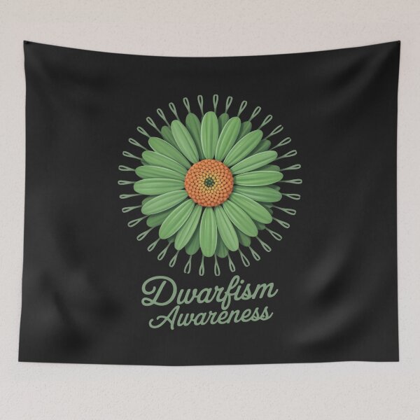 Item preview, Dwarfism Awareness Ribbon Green Sunflower Ribbon Hope designed and sold by ConceptualVibes.