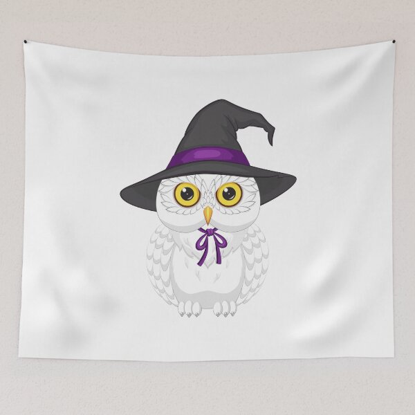 Item preview, Adorable Wizard Owl in a Witch Costume. Halloween Owl. designed and sold by JohanaStyle.